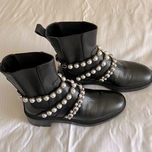 Zara boots with jewellery details